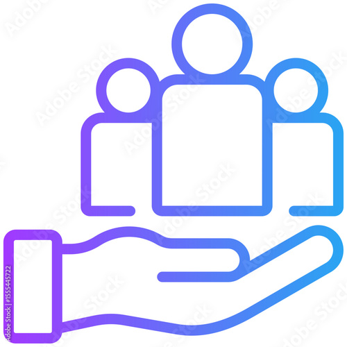 Community icon for content carketing, business, website, application, printing, document, poster design, etc