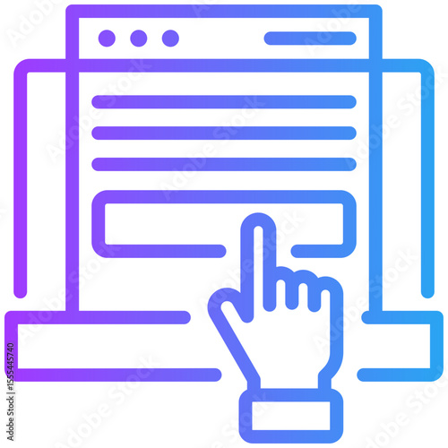 Subscription model icon for content carketing, business, website, application, printing, document, poster design, etc