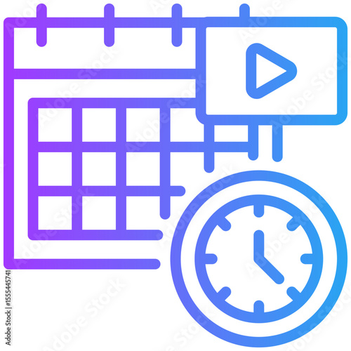 Content planning  icon for content carketing, business, website, application, printing, document, poster design, etc