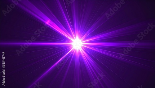 Abstract purple light burst