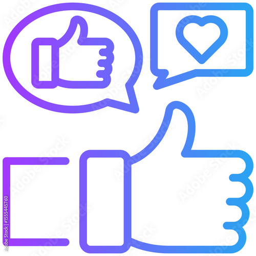 Customer experience icon for content carketing, business, website, application, printing, document, poster design, etc