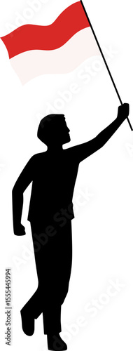 Indonesian Independence Day Celebration Silhouette
