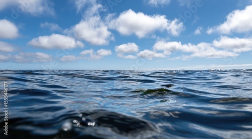Serene Waters Under a Vast Azure Sky