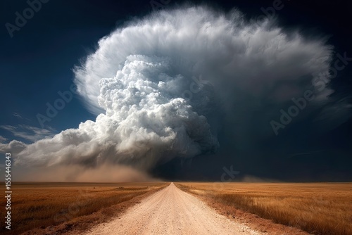 Approaching Storm A Vast Landscape and Sky