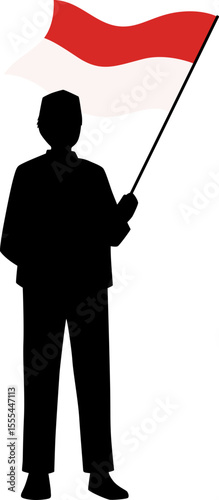 Indonesian Independence Day Celebration Silhouette