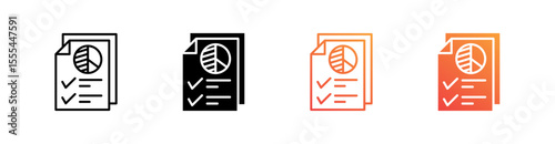 Quota Multiple Style Icon Set Vector 