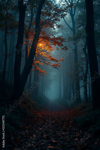 forest in the morning