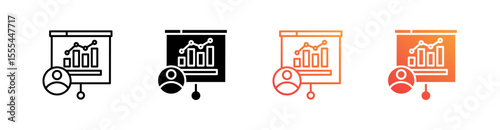 Sales Coaching Multiple Style Icon Set Vector 