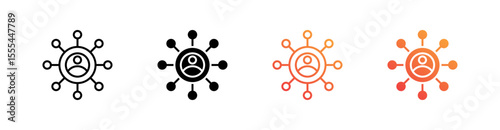 Rapport Multiple Style Icon Set Vector 