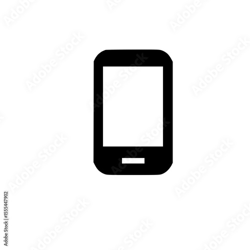 Phone icon representing  communication, calling, and connectivity, commonly used in user interfaces, contact section.