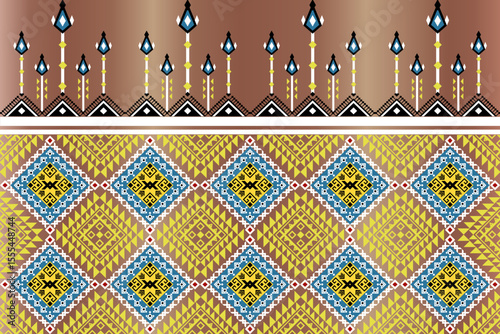 seamless pattern with paisley ornament