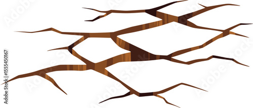 Cracked Ground Illustration
