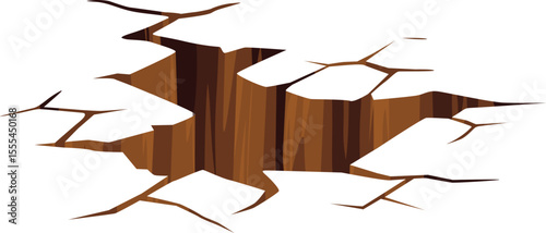 Cracked Ground Illustration