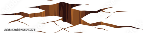 Cracked Ground Illustration