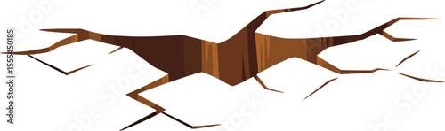 Cracked Ground Illustration