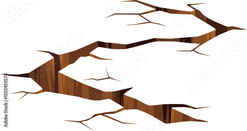 Cracked Ground Illustration