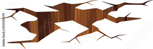 Cracked Ground Illustration
