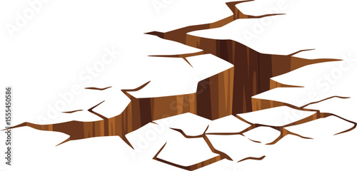 Cracked Ground Illustration