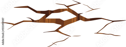 Cracked Ground Illustration