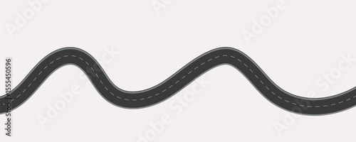 abstract vector illustration of a road