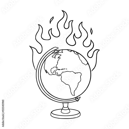 environmental crisis symbol vector
