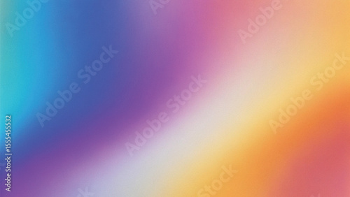Abstract colorful rainbow wave gradient design with blurred light spectrum texture
