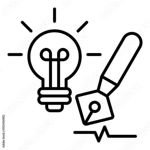 Creative Outline Icon Vector Illustration