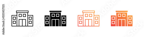 Office Multiple Style Icon Set Vector 
