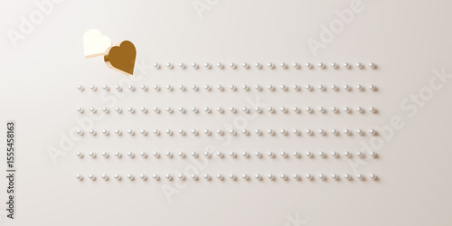 Perfect Pearls Form And Golden Hearts An Arrow Of Love