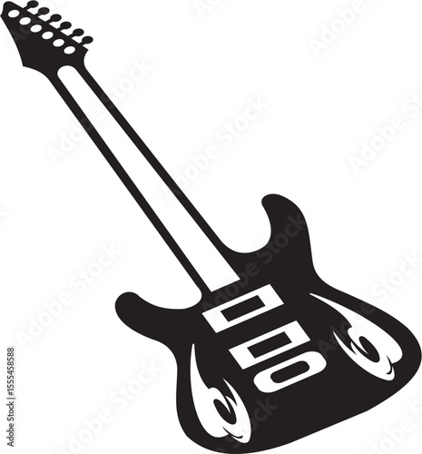 electric guitar vector illustration