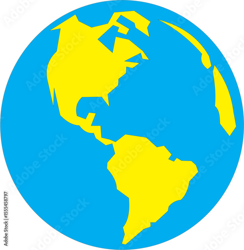 Flat Style Globe Earth Icon