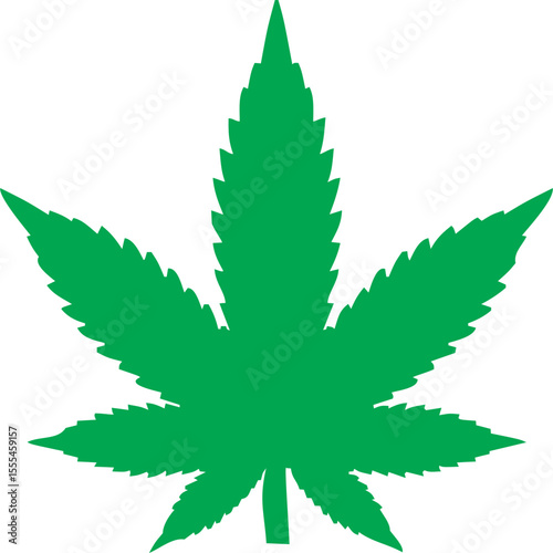  Green Leaf Cannabis Icon