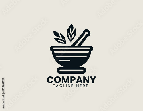 Holistic Traditional Medicine Ancient Wisdom Natural Healing Vector Logo Design