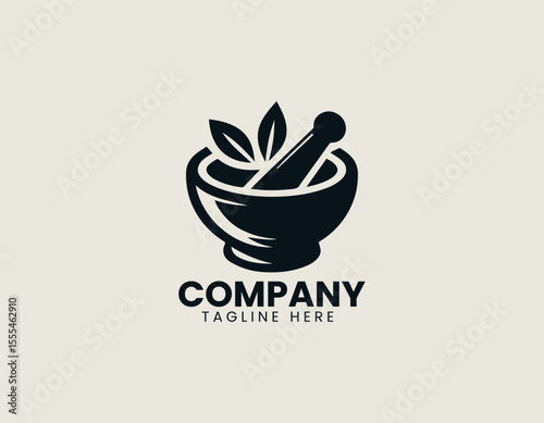 Holistic Traditional Medicine Ancient Wisdom Natural Healing Vector Logo Design