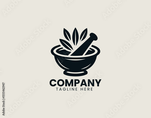 Holistic Traditional Medicine Ancient Wisdom Natural Healing Vector Logo Design
