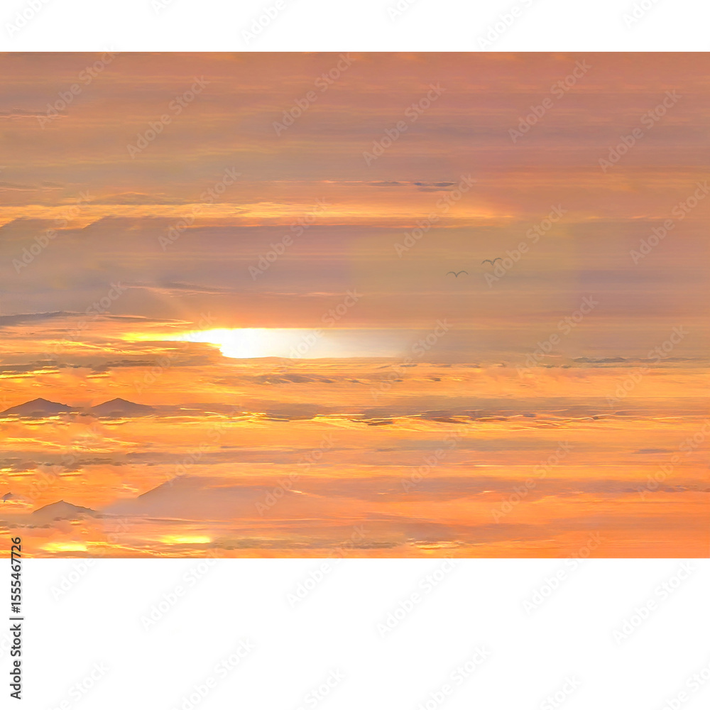 Obraz premium sunset in the mountains