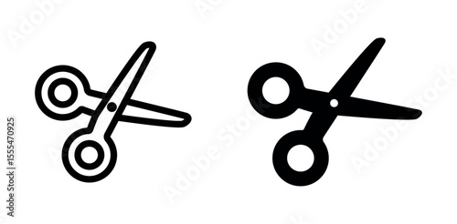 scissor icon. scissor symbol. scissor cut sign. scissor cut png and vector illustration on transparent background.