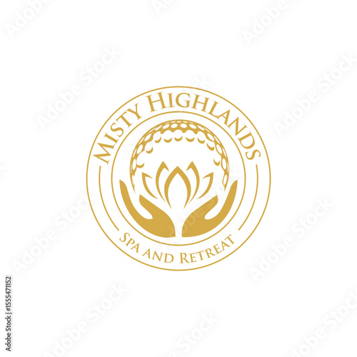 Elegant and soothing spa center logo design symbolizing relaxation, wellness, and rejuvenation. Perfect for spas, wellness retreats, massage clinics, and holistic health brands.
