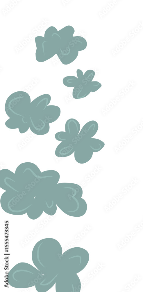 Fototapeta premium clouds and leaves