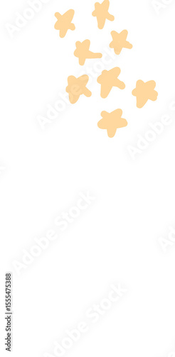 golden stars on white background