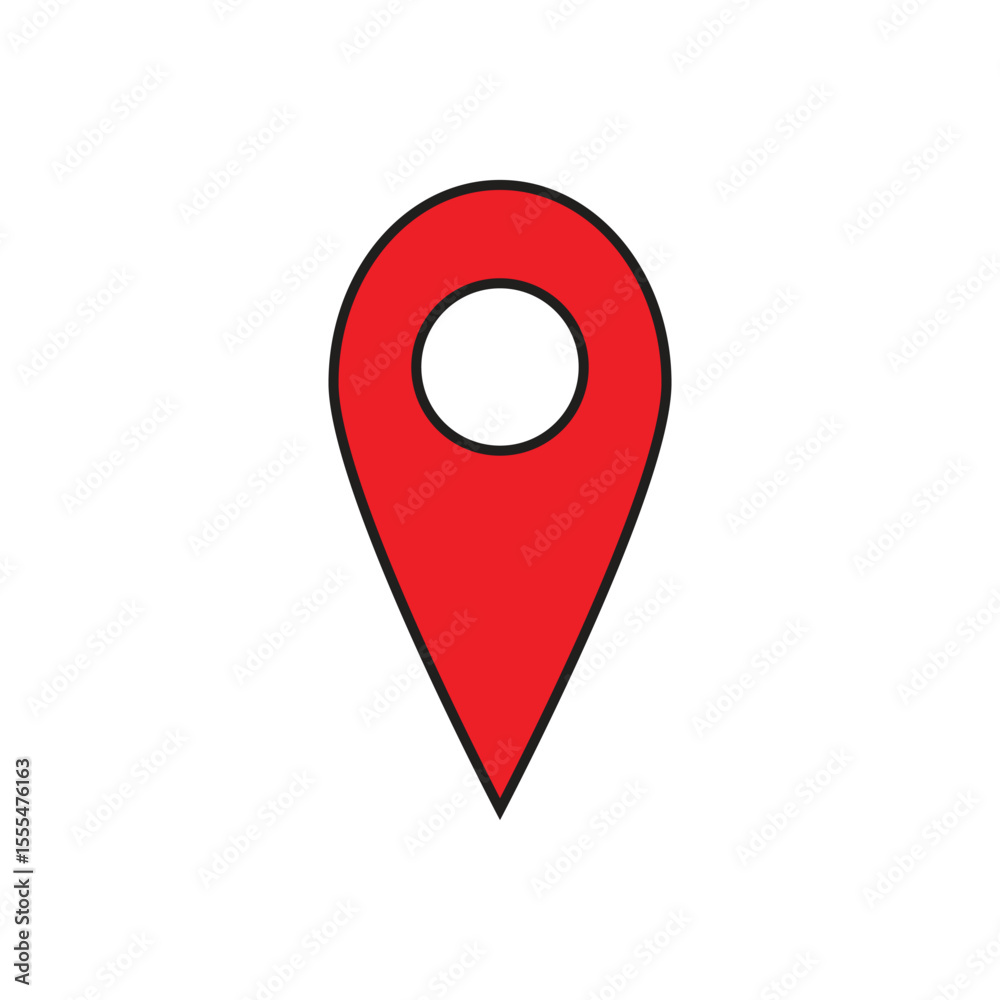 Fototapeta premium map pointer with pin