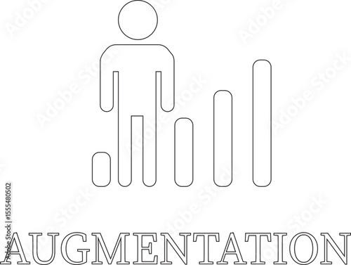 Growth line art icon.Containing performance, gain, improvement, grow, chart, increase, evolution and development icon.Increase and Decrease Line Icon.Vector illustration.