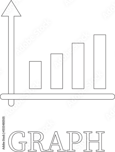 Growth line art icon.Containing performance, gain, improvement, grow, chart, increase, evolution and development icon.Increase and Decrease Line Icon.Vector illustration.