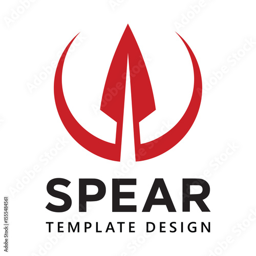 Spear logo vector icon template