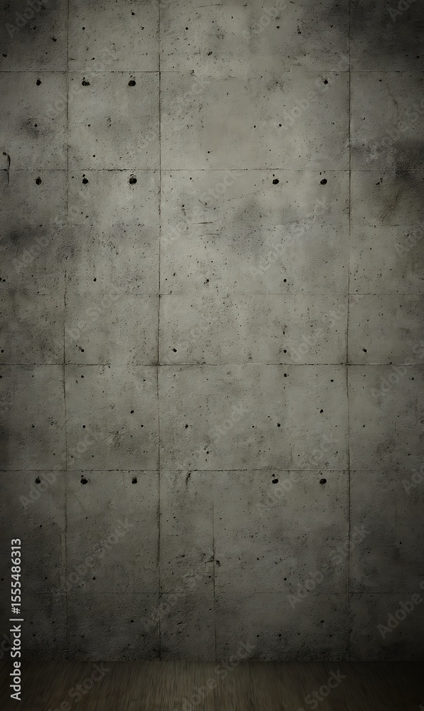 Concrete wall with wood floor backdrop Concrete wall with wood floor backdrop