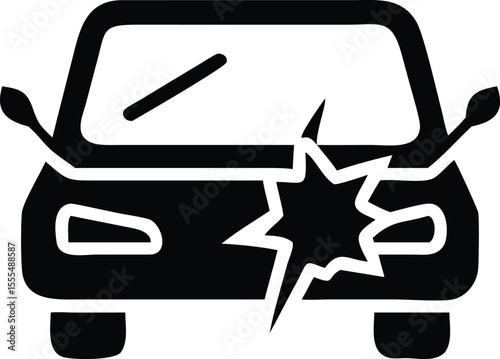 Car crash icon