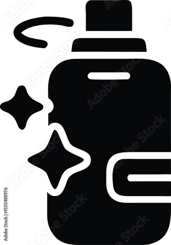Cleaning product icon, sanitization and cleanliness icon