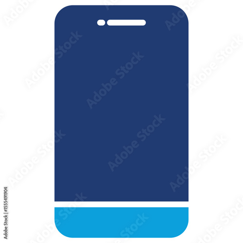 Smartphone Flat Blue Icon