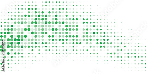 Light Blue, Green vector red banner with set of circles, dots. Donuts Background.