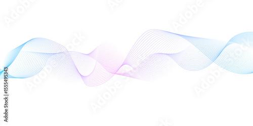 blue purple wave curve lines banner background .Digital frequency track equalizer. Stylized line art background. modern soft luxury texture with smooth and clean vector subtle background illustration